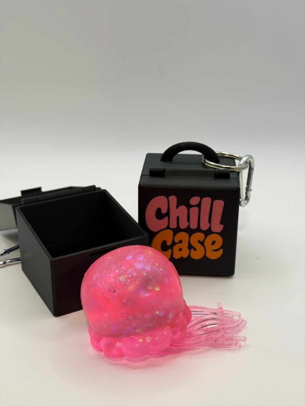 Medium Chill Case Keychain Pink/Orange for Nice Ice Needoh and JellySquish